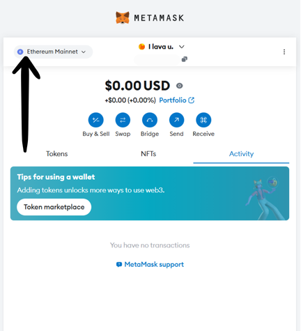 MetaMask settings for adding or switching to the Arbitrum network pt1