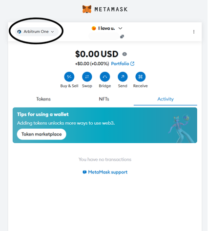 MetaMask settings for adding or switching to the Arbitrum network pt3